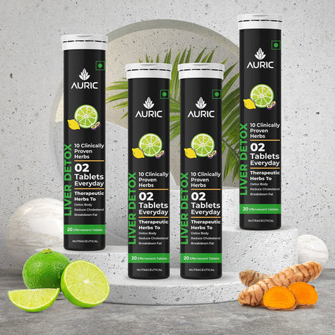 Auric Liver Detox Effervescent Tablet Drop Fizz & Drink