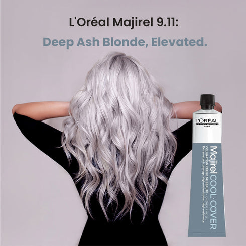 L'Oreal Professionnel Majirel 9.11 Very Light Blonde With Ash Permanent Hair Colour 50ml