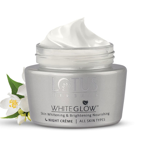 Lotus Herbals White Glow Nourishing Night Cream - Skin Whitening & Brightening