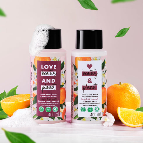 Love Beauty And Planet Curry Leaves and Biotin Shampoo + Conditioner