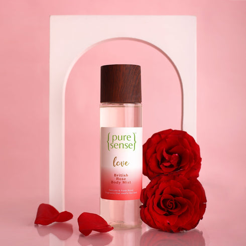 PureSense Love British Rose Body Mist | From the makers of Parachute Advansed