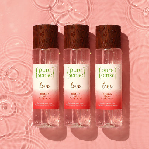 PureSense Love British Rose Body Mist| From the makers of Parachute Advansed