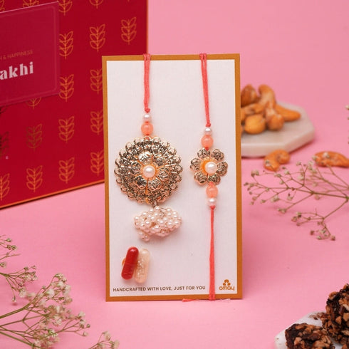 Omay Foods Luxury Delights Bhai Bhabhi Rakhi Gift Box