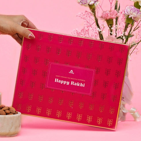 Omay Foods Luxury Delights Bhai Bhabhi Rakhi Gift Box