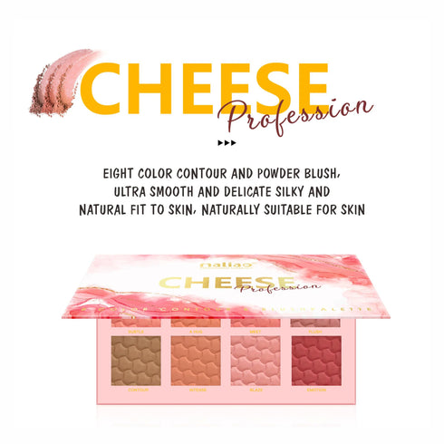 Maliao Cheese 8 Colors Contour & Blush Palette