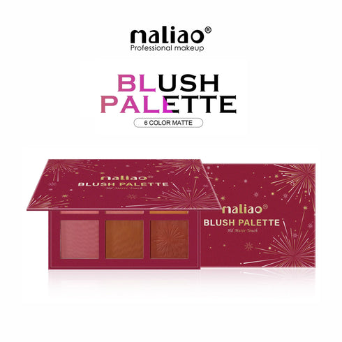 Maliao HD Blush Palette 6 Color Matte Touch