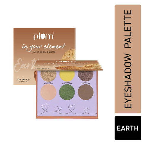 Plum In Your Element Eyeshadow Palette Easy to Blend 6in1 Palette 03 Earth