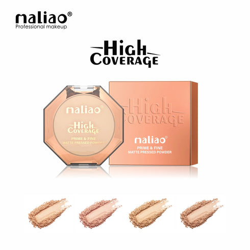 Maliao High Coverage Prime & Fine Matte Pressed Powder
