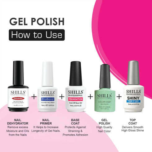 Shills Professional UV/LED Cool Gel Polish (M42-M82)
