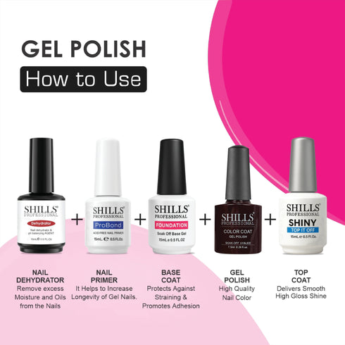 Shills Professional UV/LED Cool Gel Polish (M42-M82)
