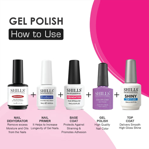 Shills Professional UV/LED Cool Gel Polish (M42-M82)