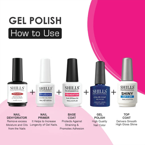 Shills Professional UV/LED Cool Gel Polish (M42-M82)