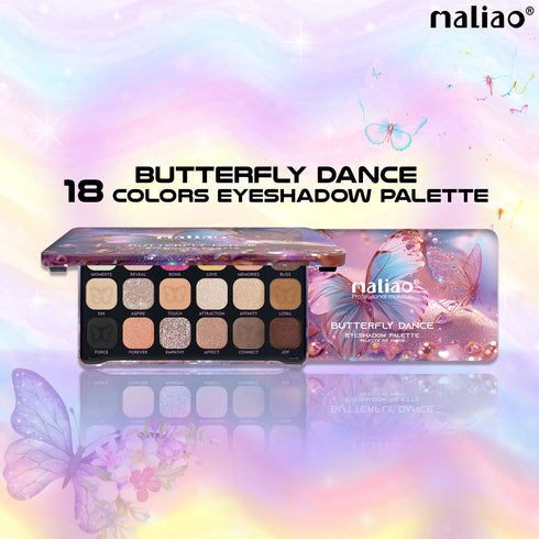 Maliao 18|Color Eyeshadow Palette Blendable Matte & Shimmer Shades for All Skin Tones