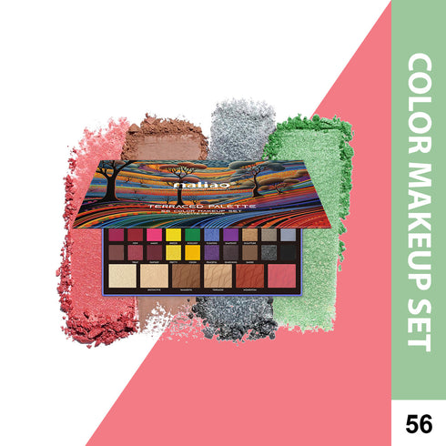 Maliao Terraced Makeup Palette | 56 Color Makeup Set Palette de Fards