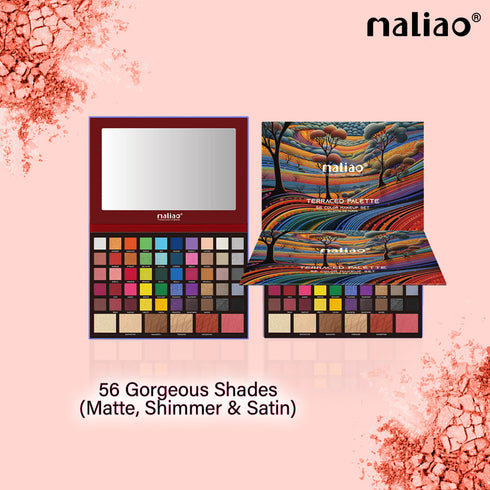 Maliao Terraced Makeup Palette | 56 Color Makeup Set Palette de Fards