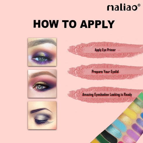 Maliao Terraced Makeup Palette | 56 Color Makeup Set Palette de Fards