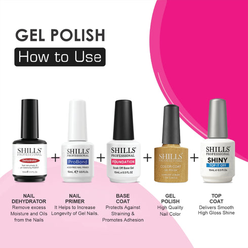 Shills Professional UV/LED Cool Gel Polish (M42-M82)