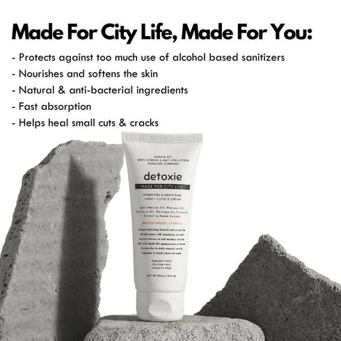 Detoxie Hydrating & Sanitizing Hand & Cuticle Cream