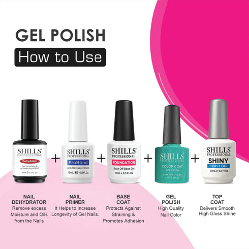 Shills Professional UV/LED Cool Gel Polish (M42-M82)