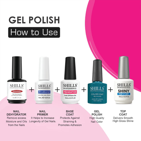 Shills Professional UV/LED Cool Gel Polish (M42-M82)