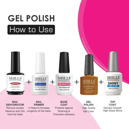 Shills Professional UV/LED Cool Gel Polish (M42-M82)