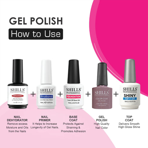 Shills Professional UV/LED Cool Gel Polish (M42-M82)
