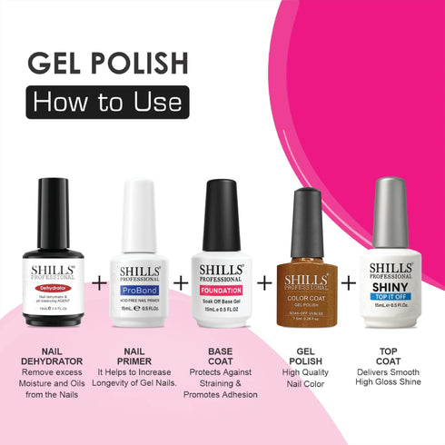 Shills Professional UV/LED Cool Gel Polish (M42-M82)