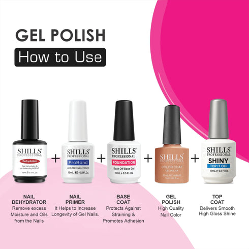 Shills Professional UV/LED Cool Gel Polish (M42-M82)