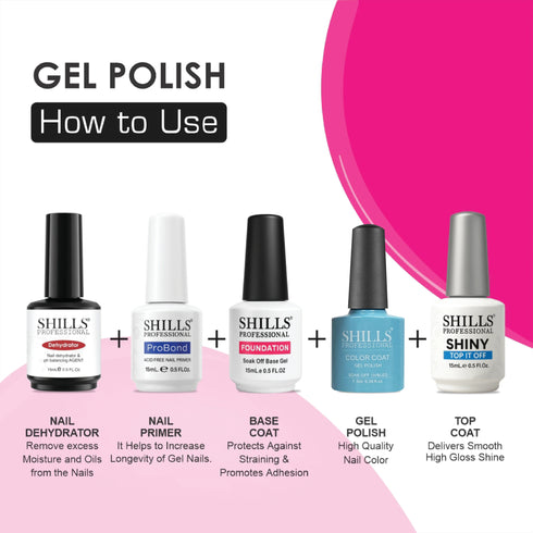 Shills Professional UV/LED Cool Gel Polish (M42-M82)