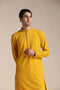 Manyavar Light Orange Chikankari Kurta Set