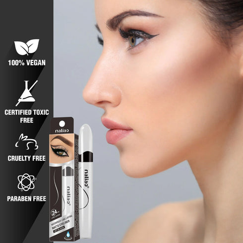 Maliao Waterproof Matte Eyeliner Jet Black