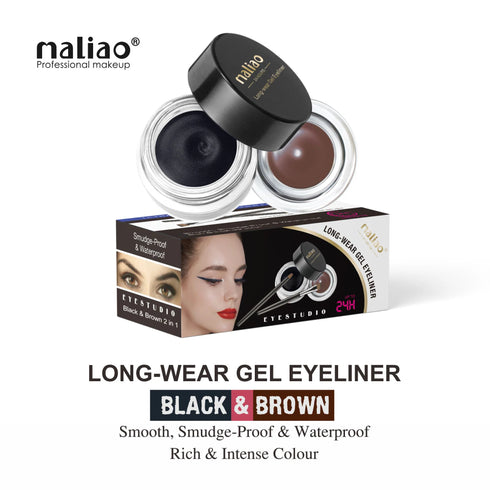 Maliao 2|in|1 Gel Eyeliner with Brush