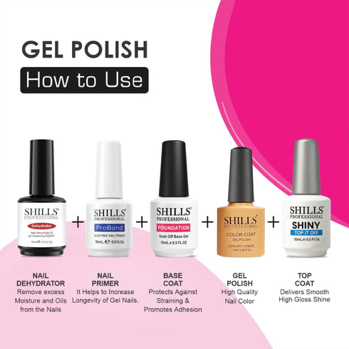 Shills Professional UV/LED Cool Gel Polish (M42-M82)