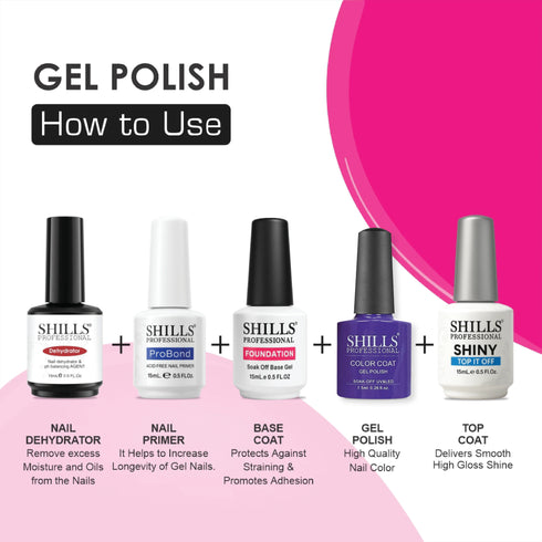 Shills Professional UV/LED Cool Gel Polish (M42-M82)