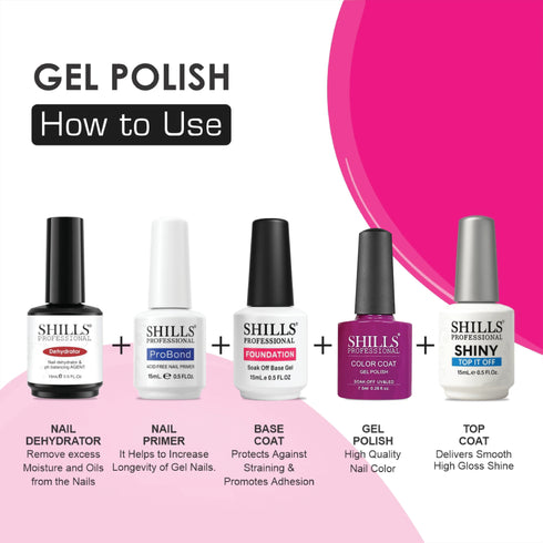 Shills Professional UV/LED Cool Gel Polish (M42-M82)
