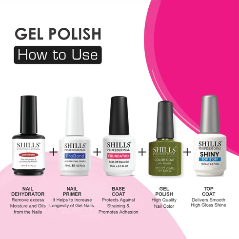 Shills Professional UV/LED Cool Gel Polish (M83-M101)