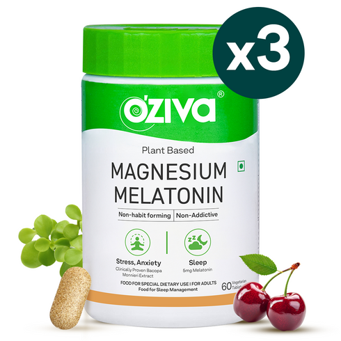 OZiva Magnesium Melatonin (Pack of 3)