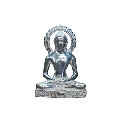 Pure Silver Antique Mahaveerji Idol 49.22G By Mahita Collections