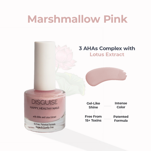 Disguise Happy Healthy Nail Polish Marshmallow Pink 115