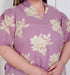 Miravan Plus Size Womens Lavender Floral printed A Line Maxi Dress