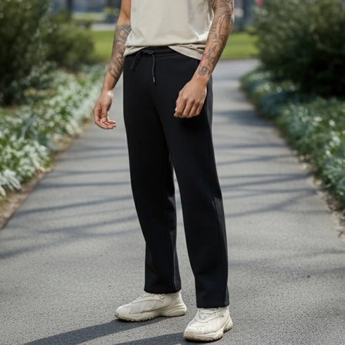 XYXX Pulse French Terry Cotton Blend Sweatpants Pitch Black