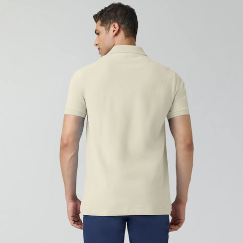 XYXX Code Polo T-shirts Almond White