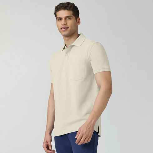 XYXX Code Polo T-shirts Almond White
