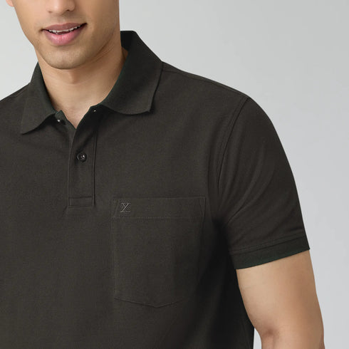 XYXX Code Polo T-shirts Mocha Brown