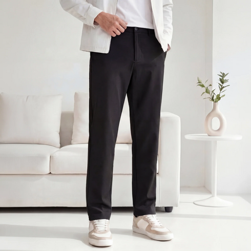 XYXX VELOCITY: Soft Stretch Pants - Relaxed Fit Pitch Black