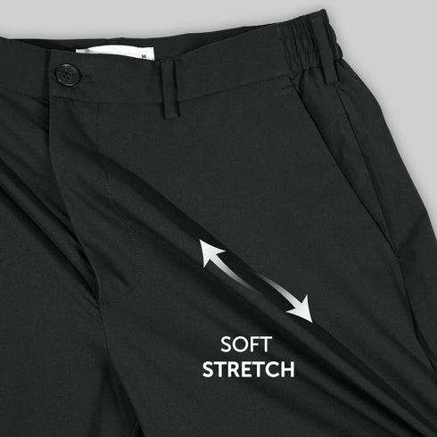 XYXX VELOCITY: Soft Stretch Pants - Relaxed Fit Pitch Black