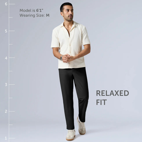 XYXX VELOCITY: Soft Stretch Pants - Relaxed Fit Pitch Black