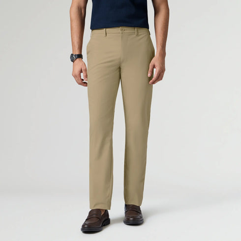 XYXX KINETIC: Soft Stretch Pants - Slim Fit Sand Brown