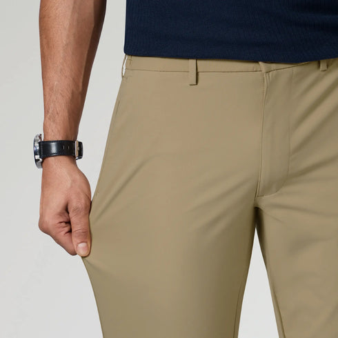 XYXX KINETIC: Soft Stretch Pants - Slim Fit Sand Brown
