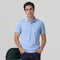 XYXX Accent Cotton Polo T-shirt - Sky Blue